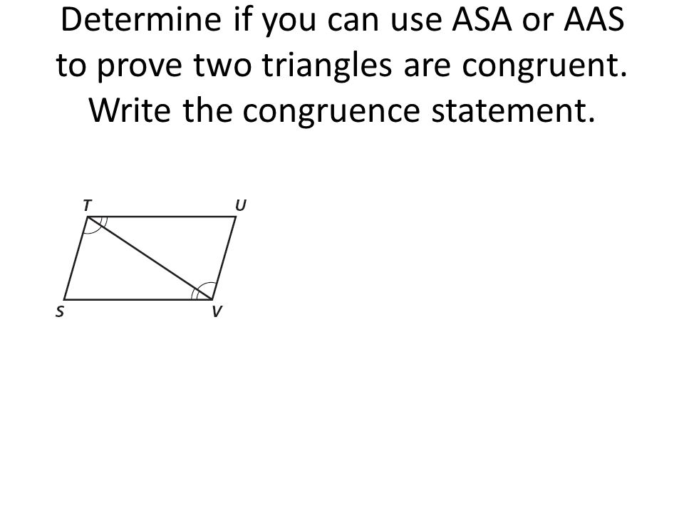 What Is a Congruence Statement?
